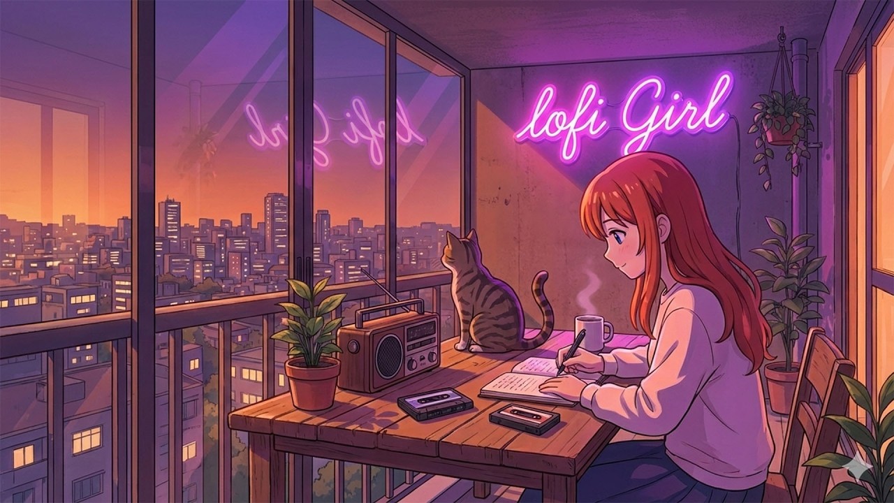 Lofi Radio Live 🌌 Study Beats, Relaxing Music, Night Chill, Focus & Sleep Music 24/7 🌙 Lusi Girl