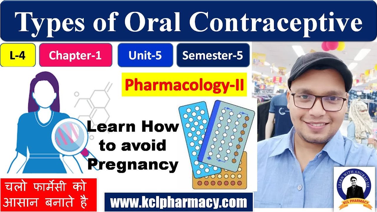Types of Oral Contraceptives - | How to avoid Pregnancy | L-4 Unit-5 | Pharmacology-II