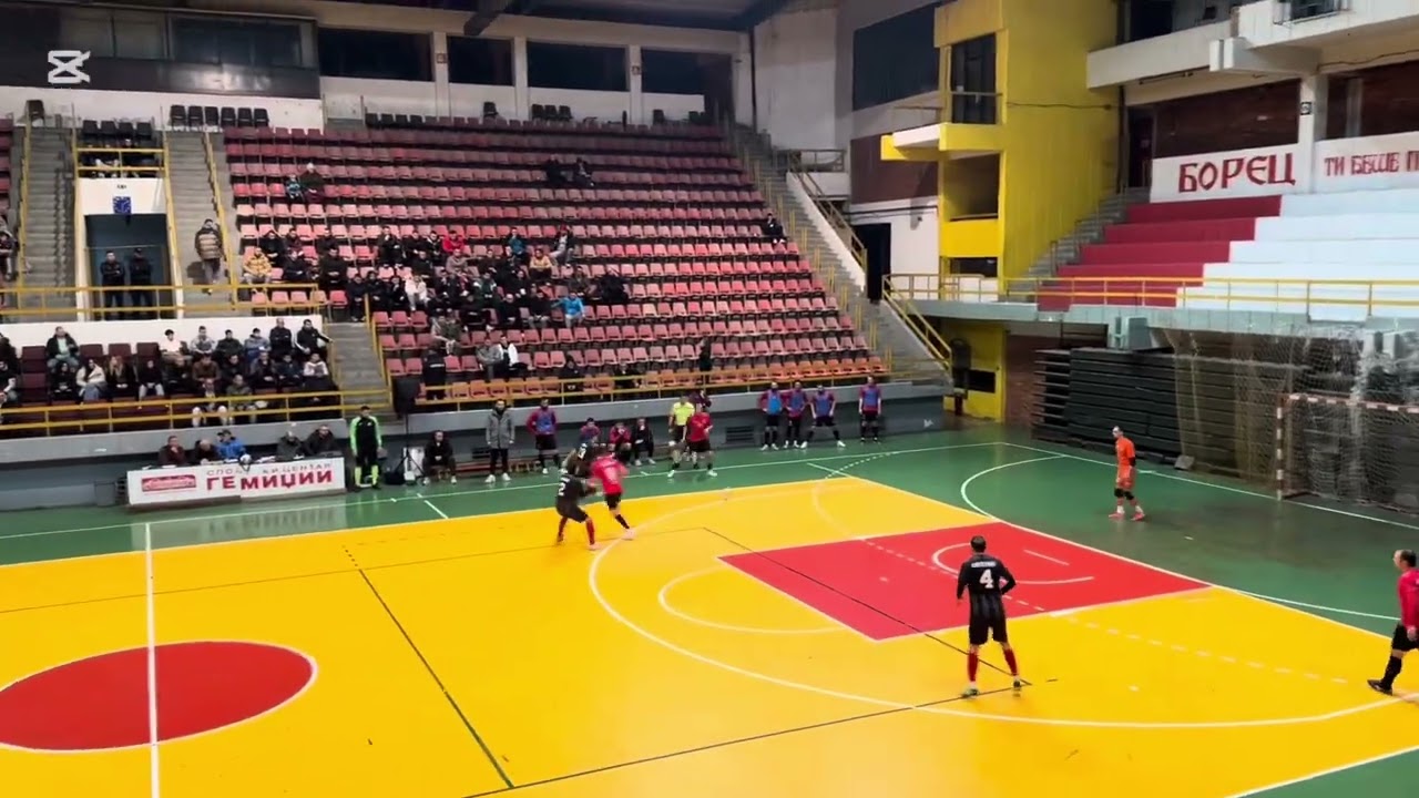 ШЕСТО Коло Прва Македонска Футсал Лига КМФ Кеги Моби Велес 1(1):(4)5 КМФ Форца