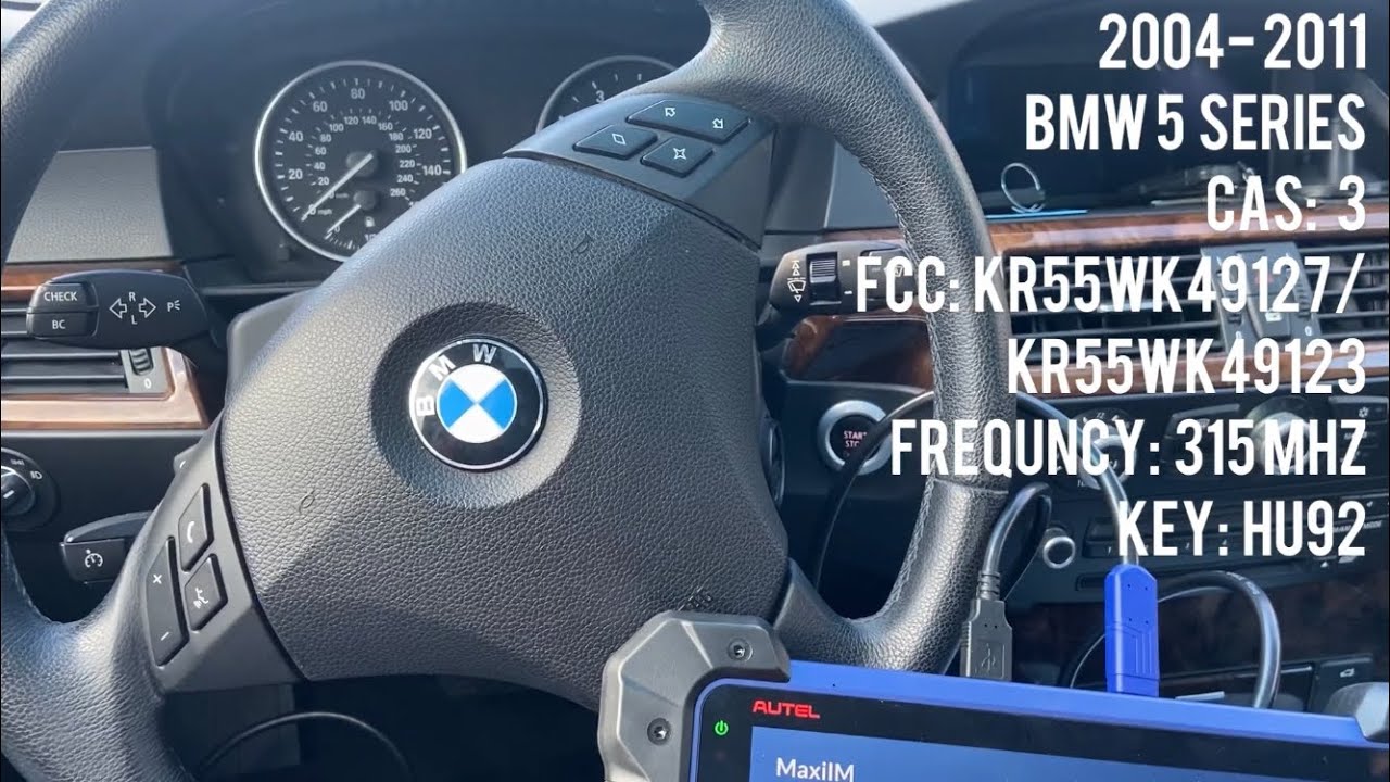 AUTEL IM608 PRO BMW 5 SERIES CAS3 2005 (DOLPHIN XP-005 HU92)