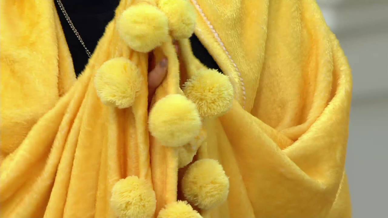 Isaac Mizrahi Live! Home Throw or Set/2 Pillows with Pom Poms on QVC