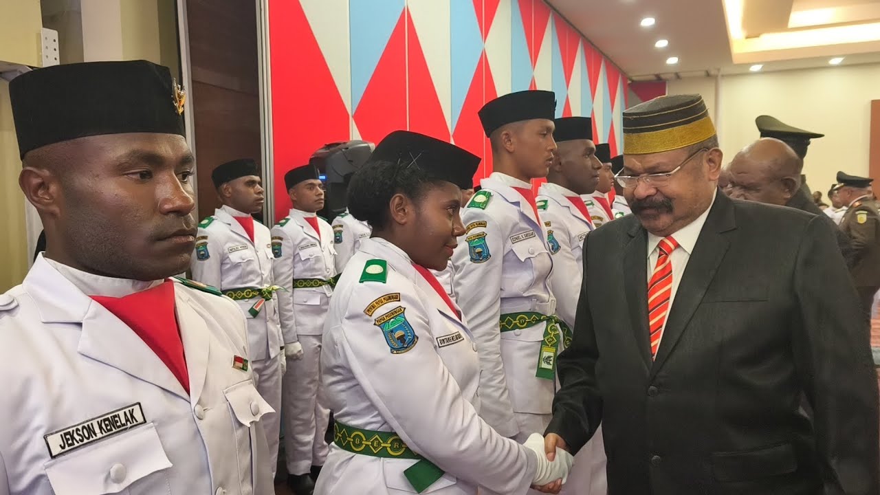 Kukuhkan Paskibra Papua Pegunungan Tahun 2025, John Tabo : Saya Sangat Bangga
