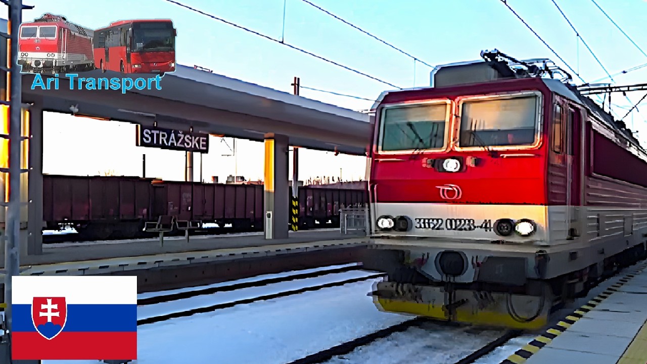 Train ride from Strážske to Michalovce (Jazda Vlakom zo Strážskeho do Michaloviec)
