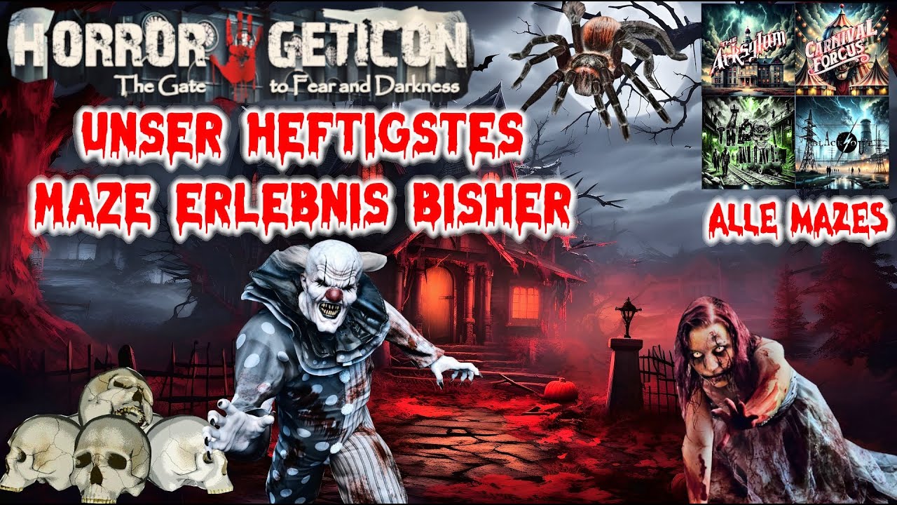 Horrorgeticon Alsdorf - Die heftigste Maze-Erfahrung die wir bisher gemacht haben 👀 Alle Mazes