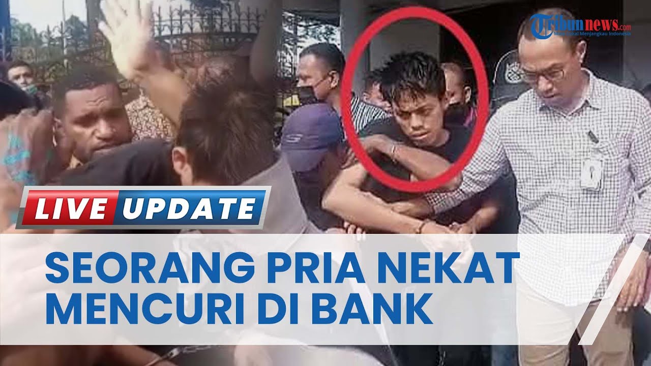 Seorang Pria Babak Belur Dihajar Warga karena Ketahuan Nekat Mencuri di Kantor Bank Papua Sorong