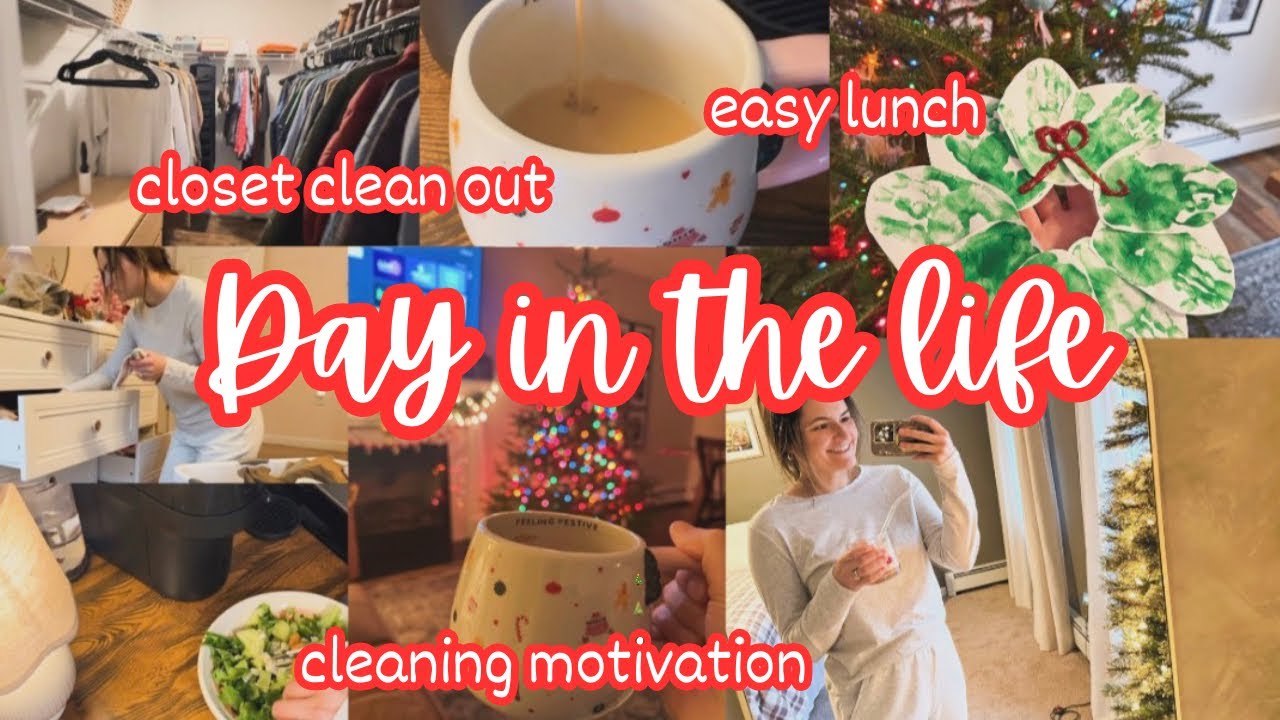🎄✨REALISTIC DAY AS A SAHM | CLEANING MOTIVATION, DOLLAR TREE HAUL + SNOW DAY ❄️ 