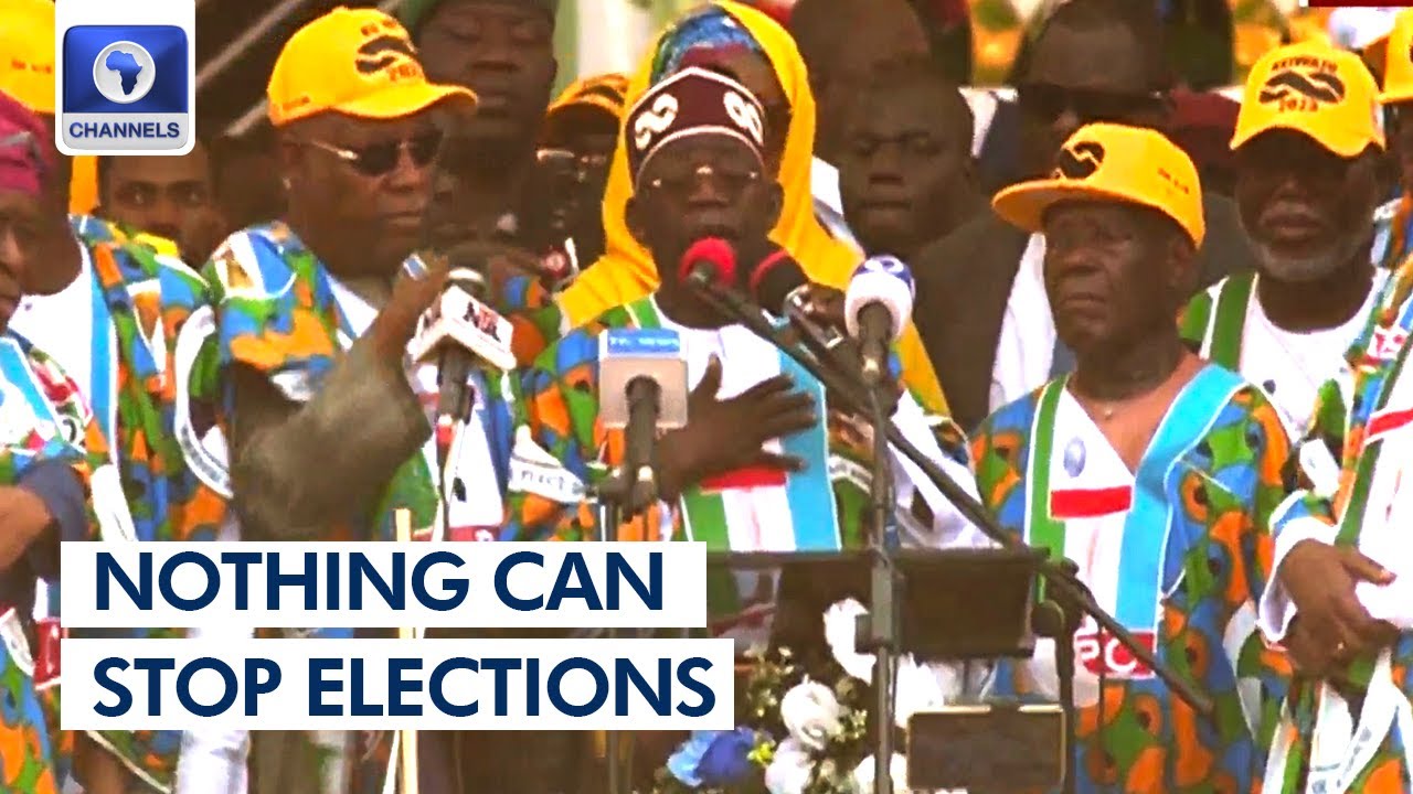 Tinubu Vows To Win Despite 'Sabotage Attempts'