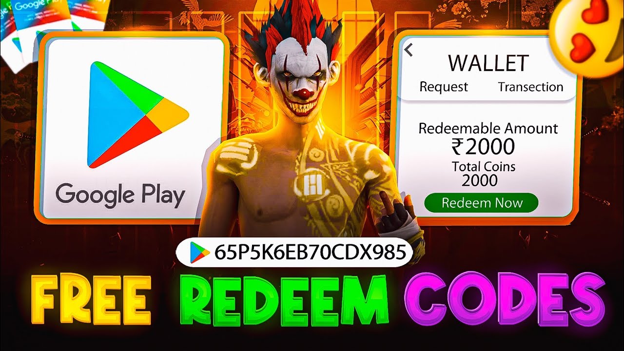 FREE REDEEM CODE 🎁💎 FREE FIRE 