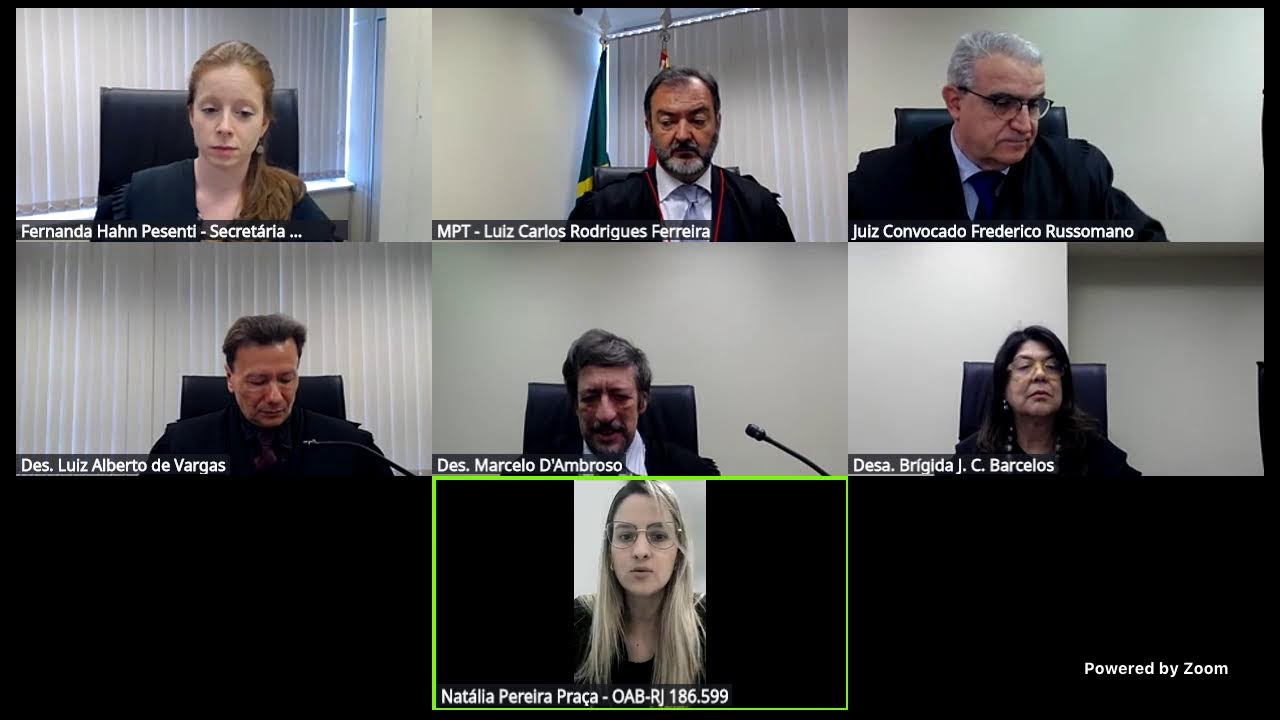 Sessão de Julgamento nº 41/2025 da 8ª Turma do TRT da 4ª Região –  18/12/2025 (segunda parte)