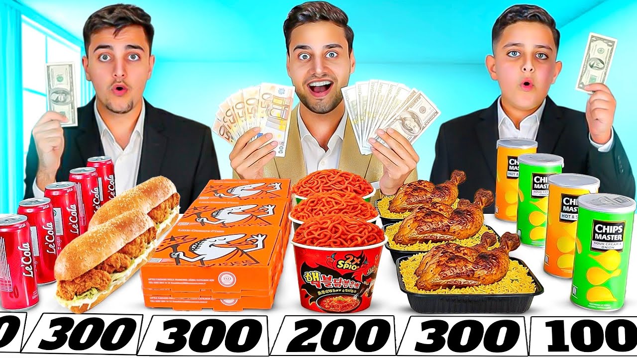 تحدي يلي تاكله تاخذ ثمنه💰 معركة السرعة بالأكل😱.. ( نودلز