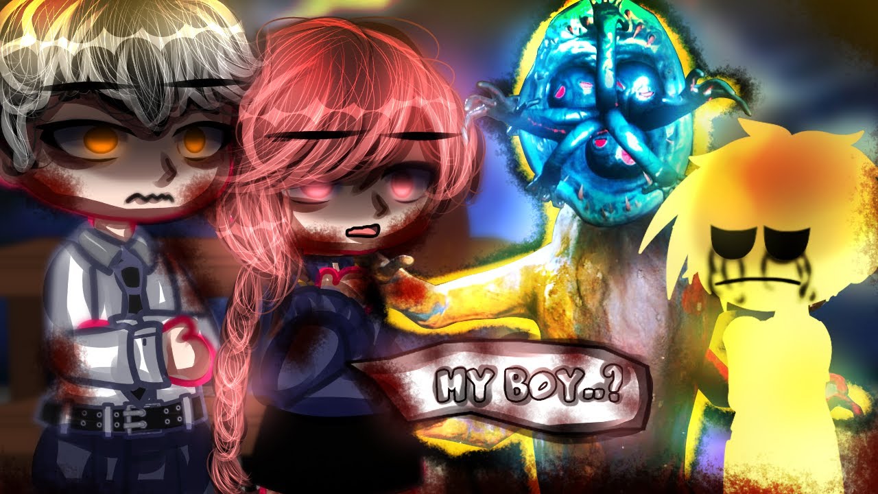 Jack Ayers' Past Family react to his future as Doey the Doughman 🎩// Poppy Playtime 4 // Gacha Club