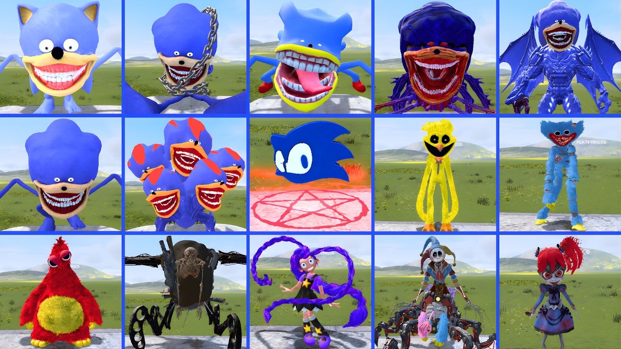 NEW EVOLUTION SHIN SONIC TAPES FALIMY VS ALL POPPY PLAYTIME CHAPTER 5 In Garry's Mod!