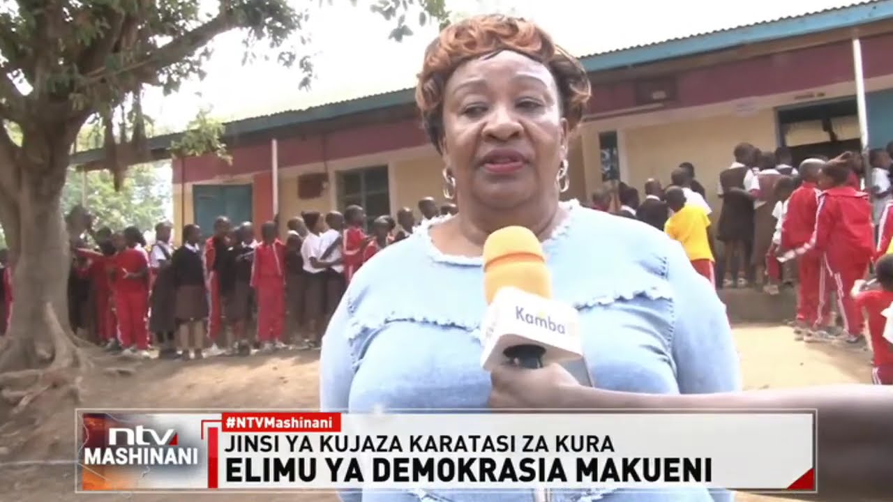 Makueni: IEBC yaendesha uchaguzi wa shule katika UNOA Junior kutoa elimu kuhusu mchakato wa uchaguzi
