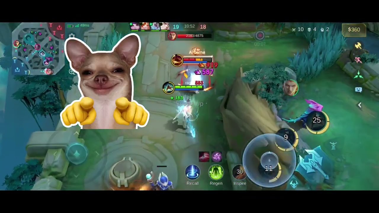 Zilong how surprise attack critical damage ☺☺☺super intense battle (zilong highlights) #mlbb.