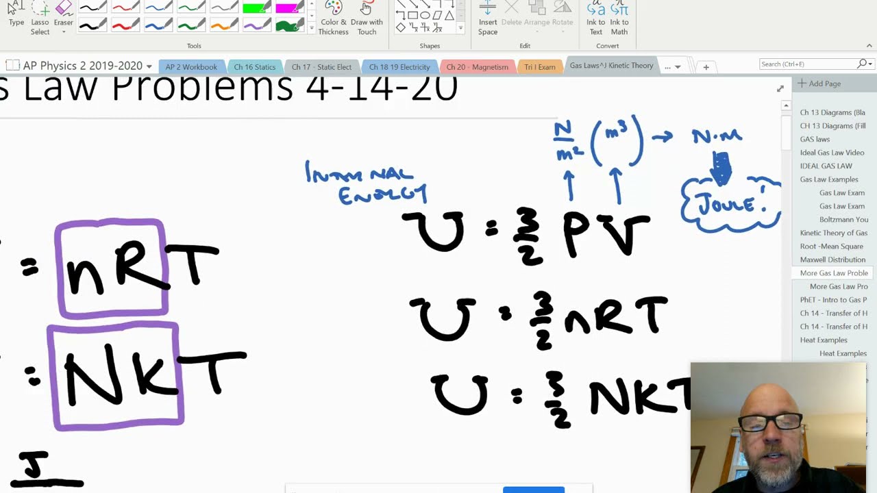 More Gas Law Problems Wkst and Explanations