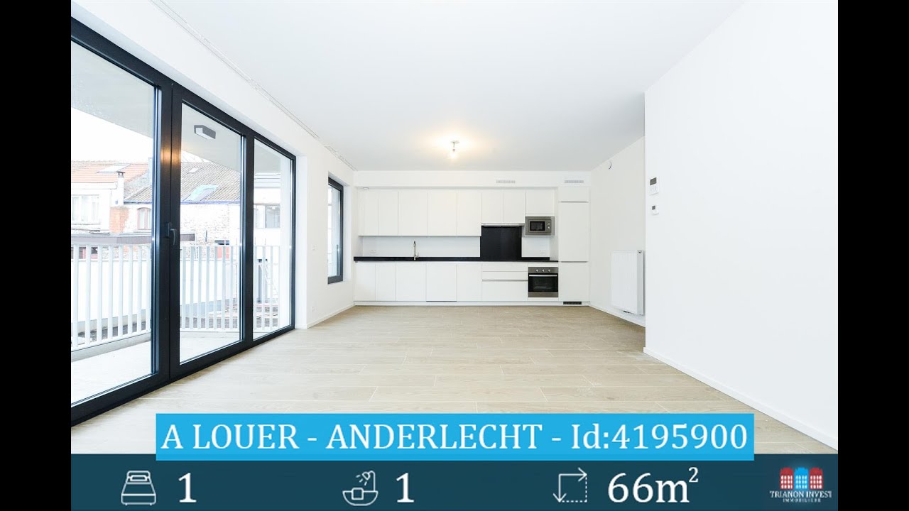 A LOUER - APPARTEMENT 1ch - 66m2 - 1070 ANDERLECHT