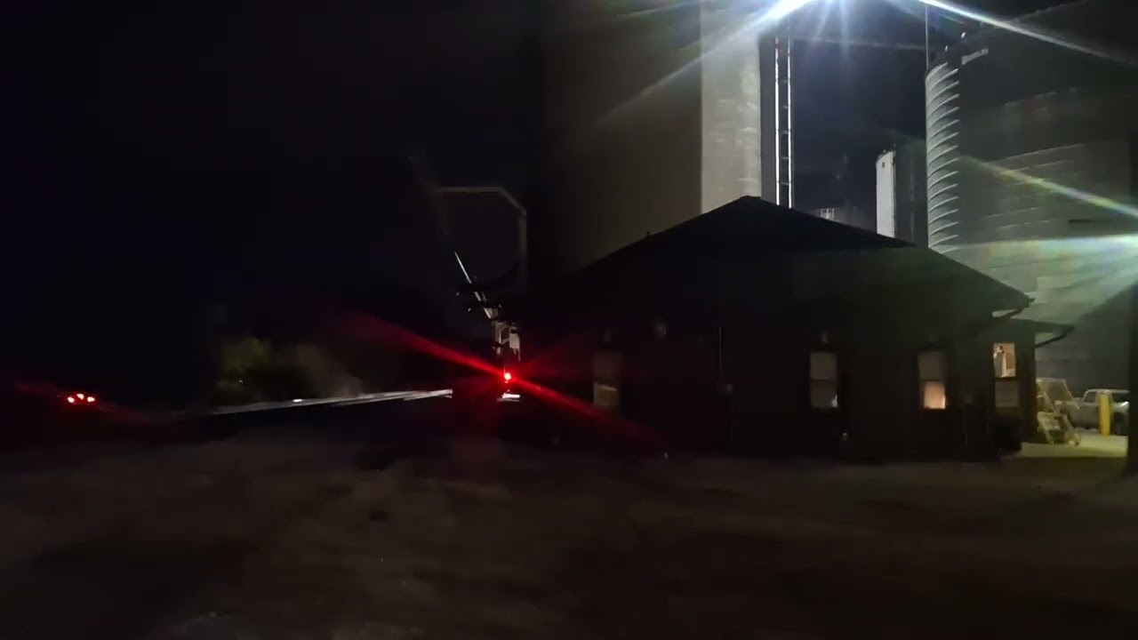 Southbound Open Hopper Train With A CN AC44C6M DOU EX CN C44-9W Rebuild DOU