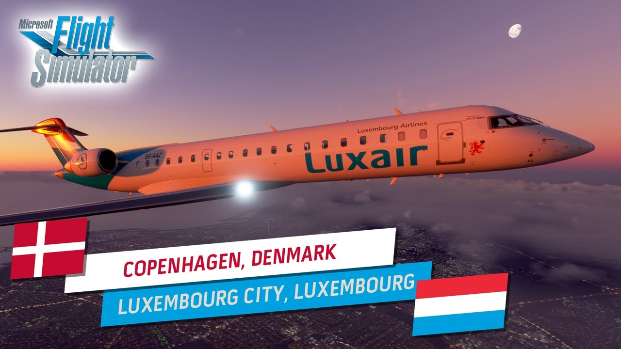 MSFS World Tour 97 - CRJ-700 - Copenhagen, Denmark to Luxembourg City, Luxembourg | VATSIM