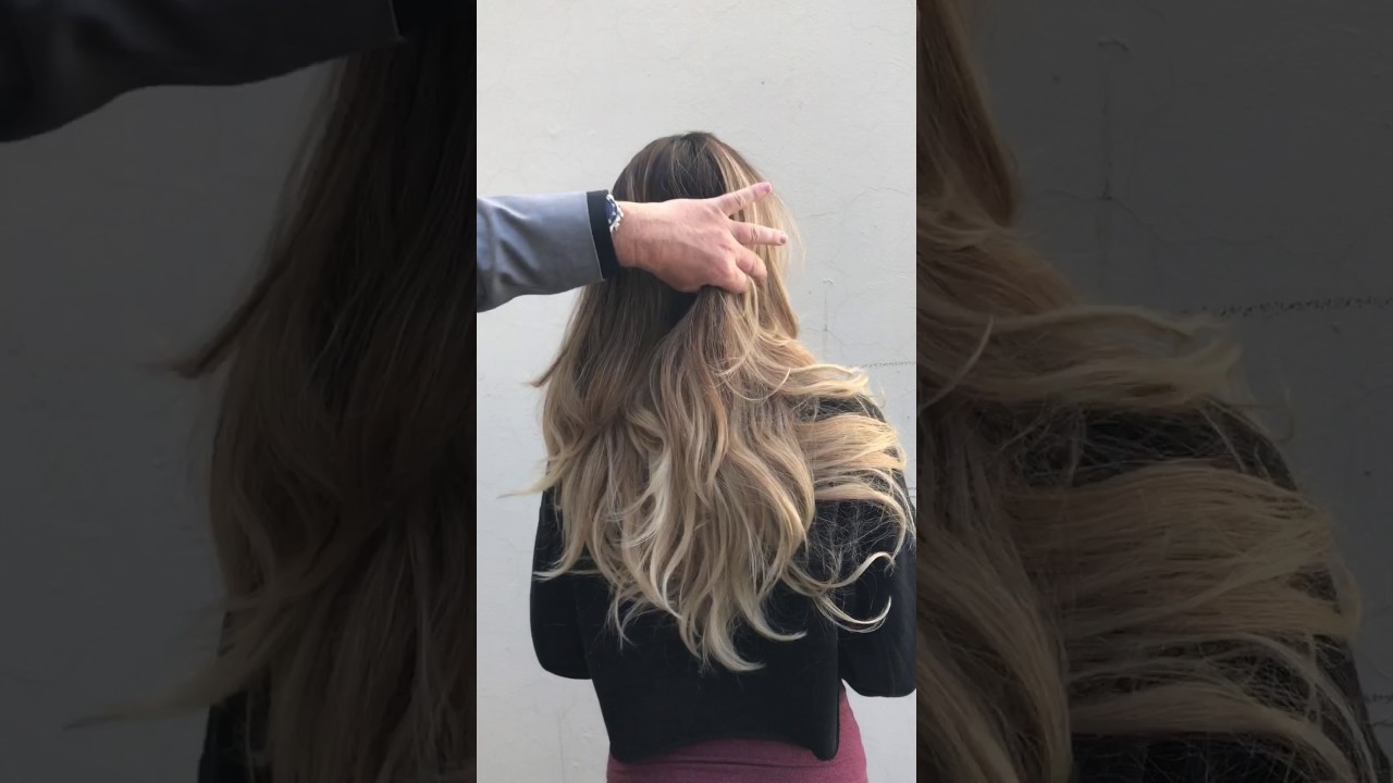 Balayage technique with CHI Ionic Shine Shades