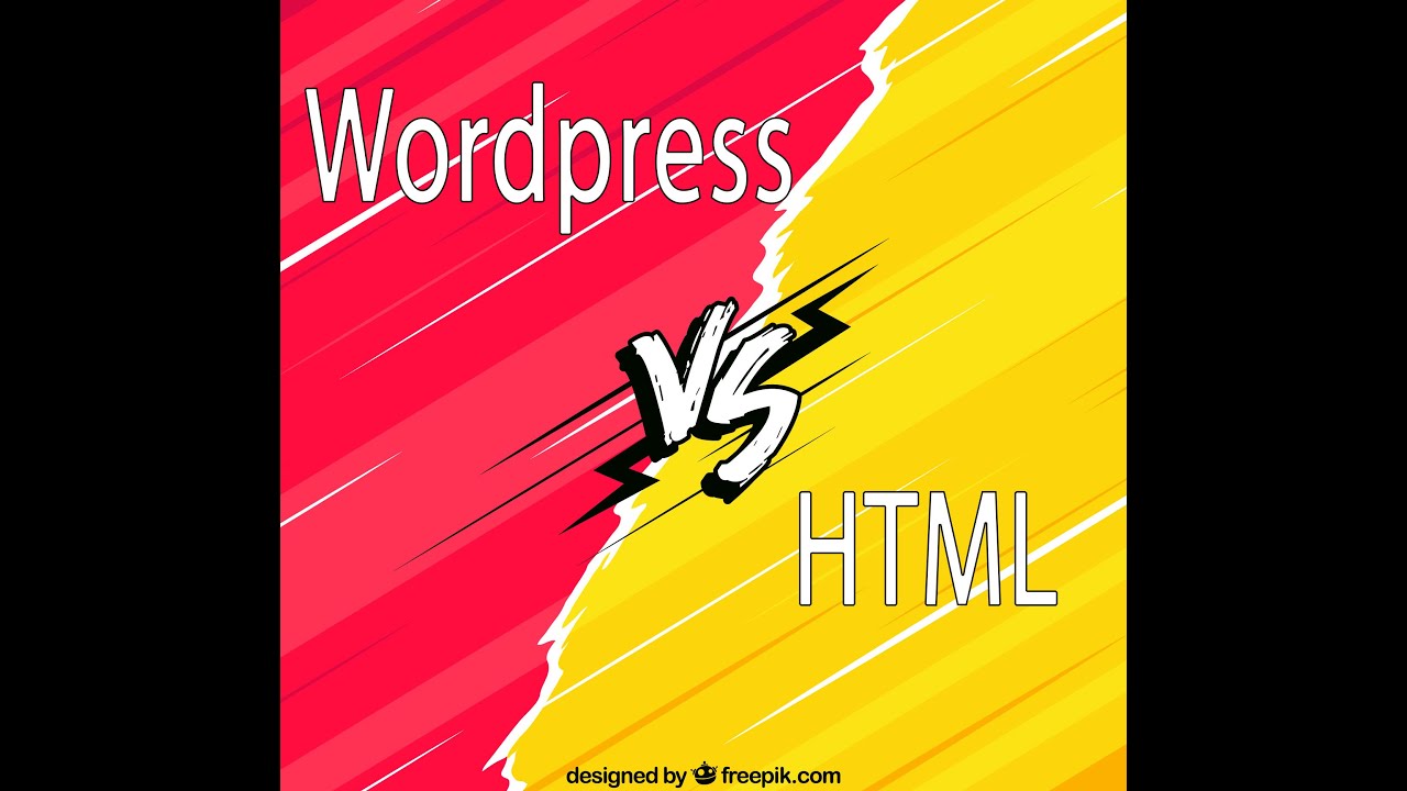 HTML vs Wordpress