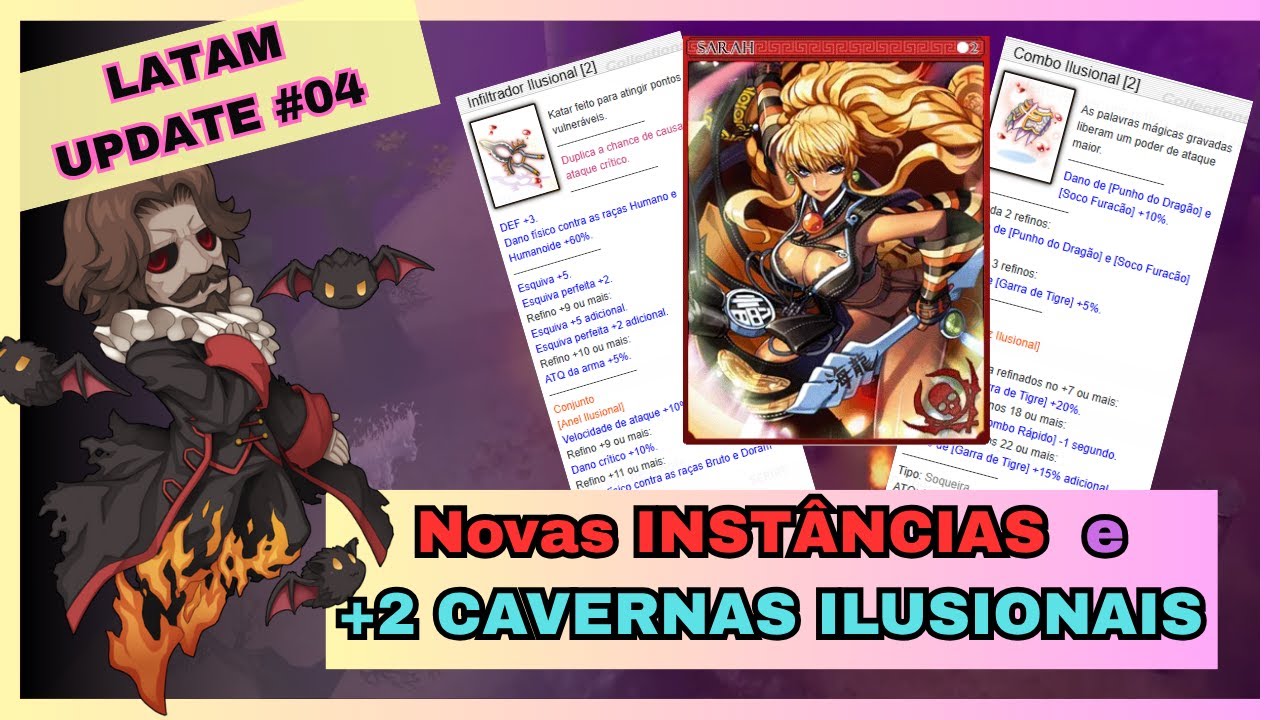 Latam Update #04 | ILUSÃO DO GELO, VAMPIRO e 02 Novas INSTÂNCIAS !! ~ Ragnarok Online - Luca Baruch