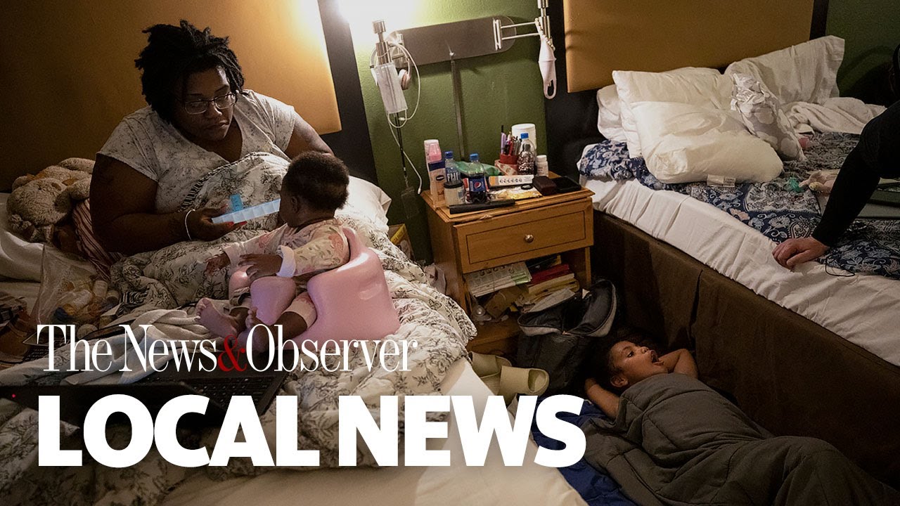 Family creates a sense of home while staying at hotel
