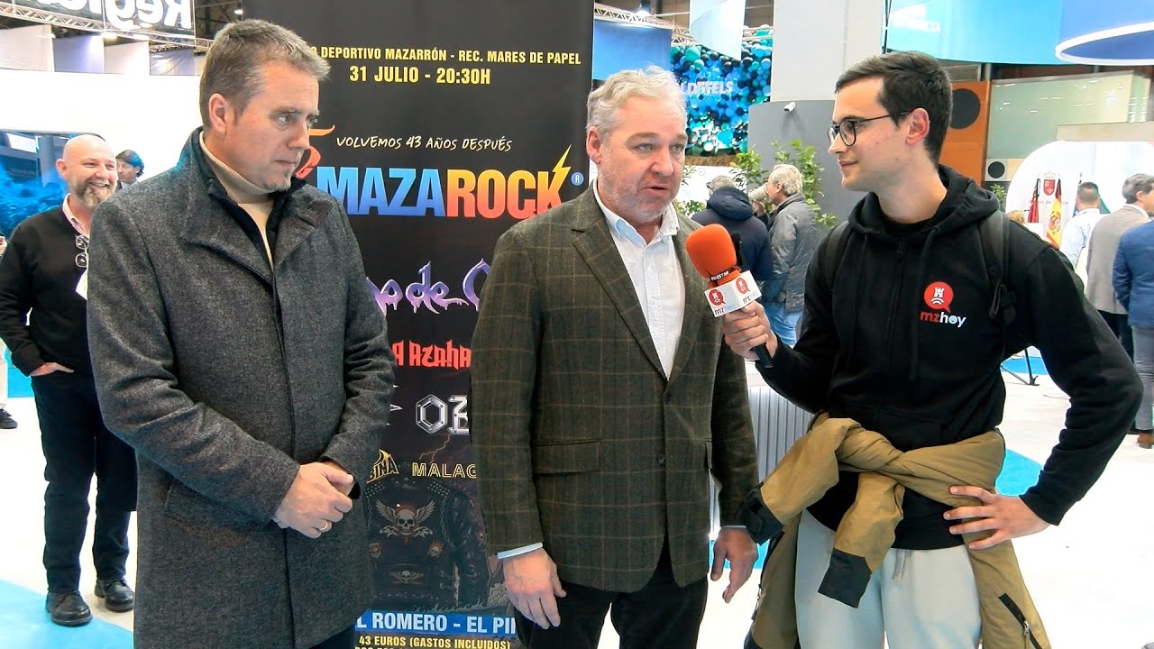 Valoración del alcalde y el concejal de cultura tras la presentación de Mazarock en FITUR 2026