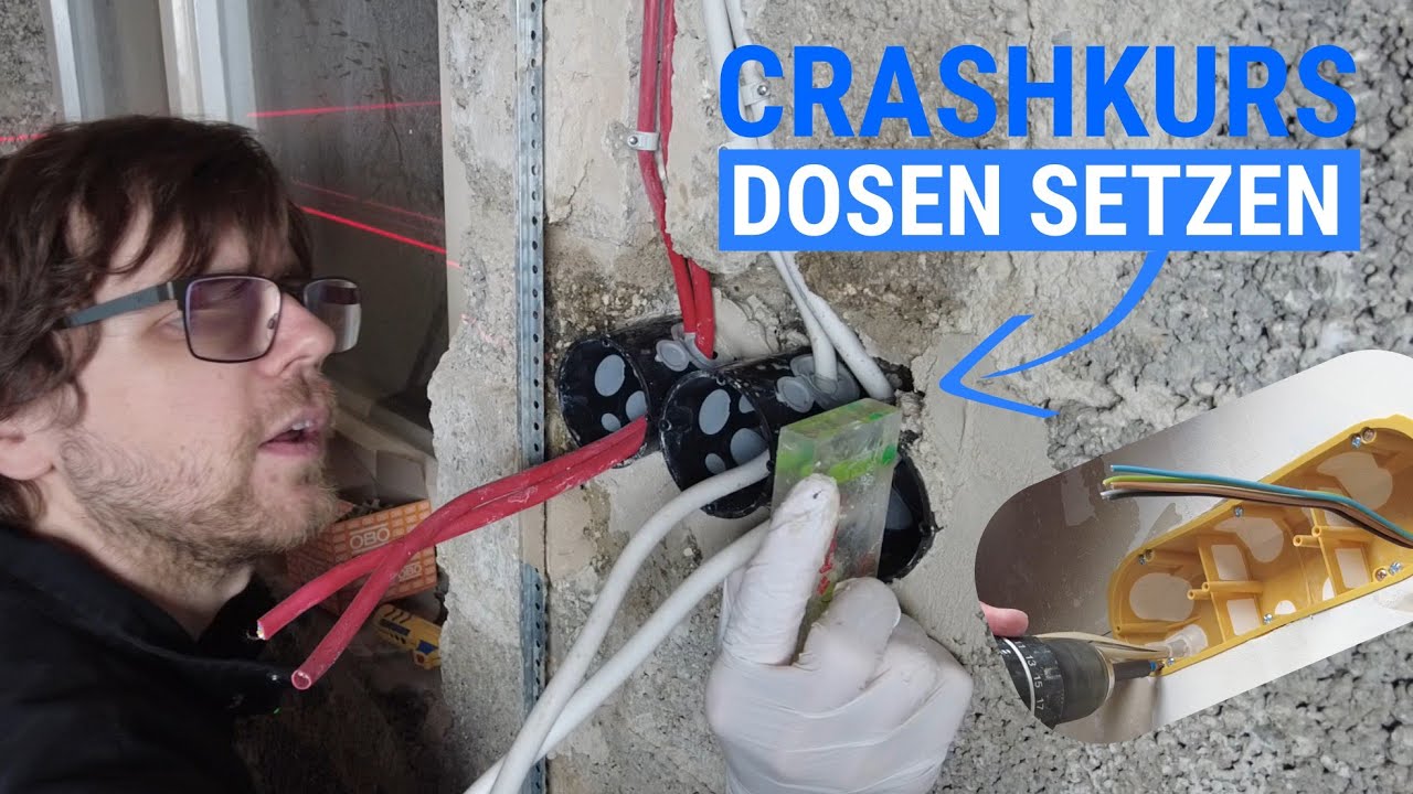 Spare Geld: Setz deine #Dosen selbst | #Unterputzdosen eingipsen | #Hohlwanddosen befestigen