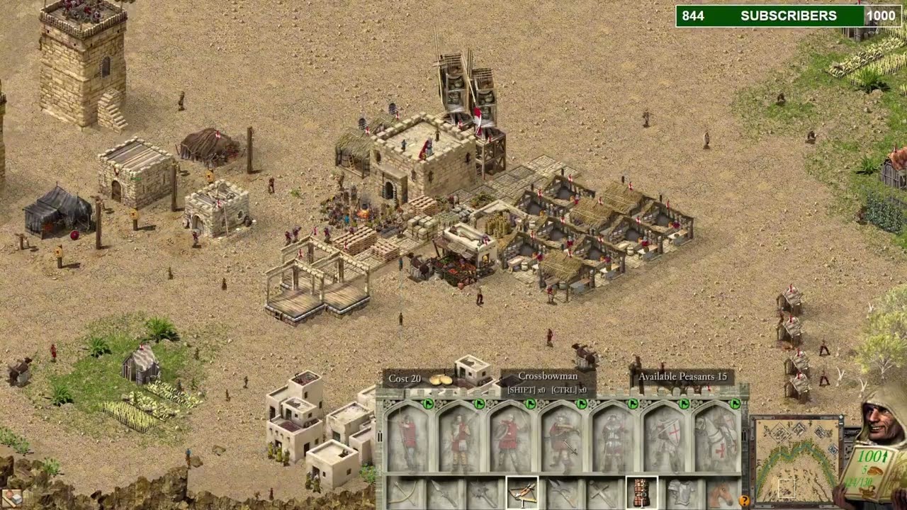 NEW WINTER UPDATE - SKIRMISH BATTLE 1VS4 GAMEPLAY - STRONGHOLD CRUSADER DE #strongholdcrusaderde