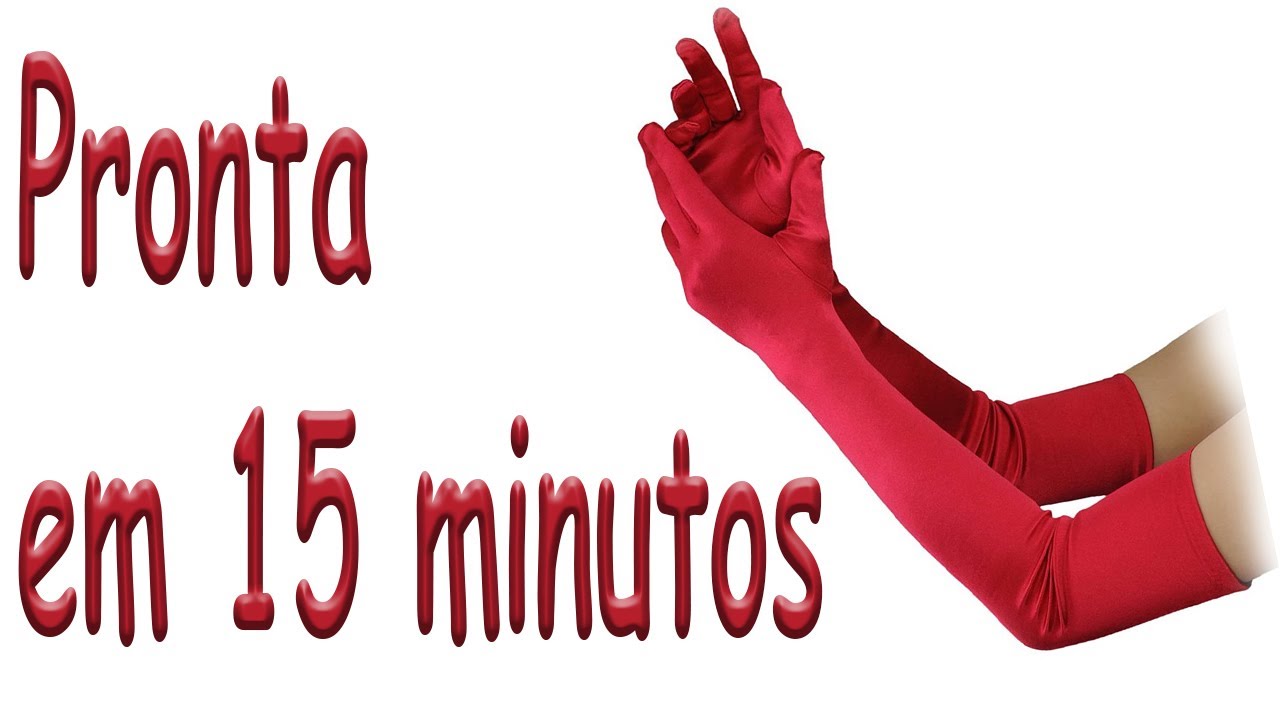 Como Fazer Luvas Longas super Fácil e Rápido!
