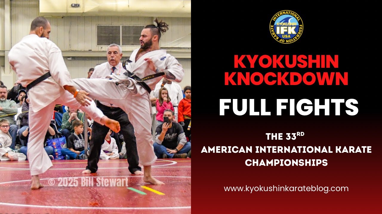 Kyokushin Knockdown – Full Fights from the 33rd AIKC (4K)