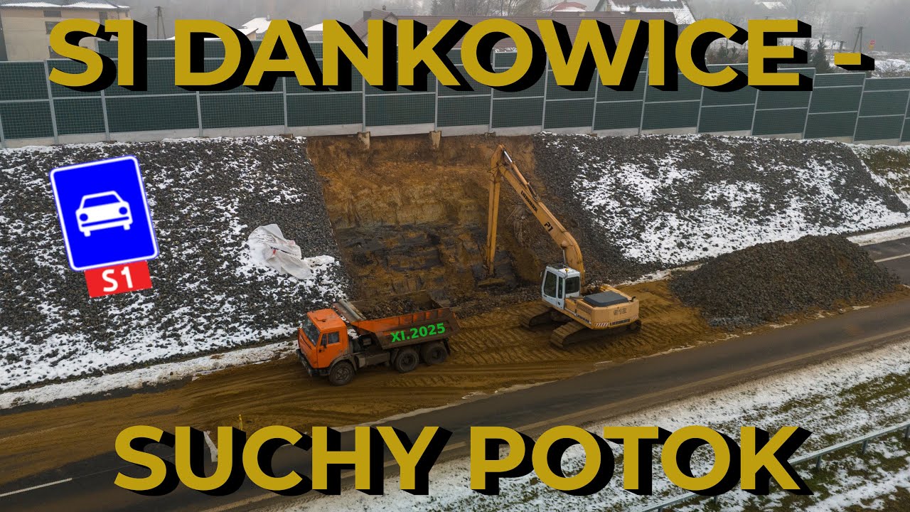S1 Kosztowy - Bielsko-Biała, odcinek III Dankowice - Bielsko-Biała - LISTOPAD 2025 [DRON][4K]