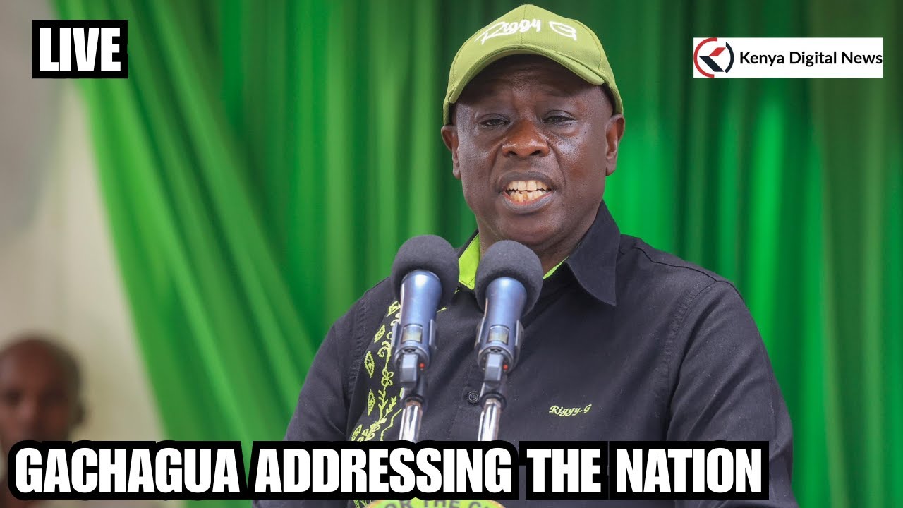 LIVE: Former DP Gachagua Addressing the Nation After Goons Attempted to Attack Him in Nyeri