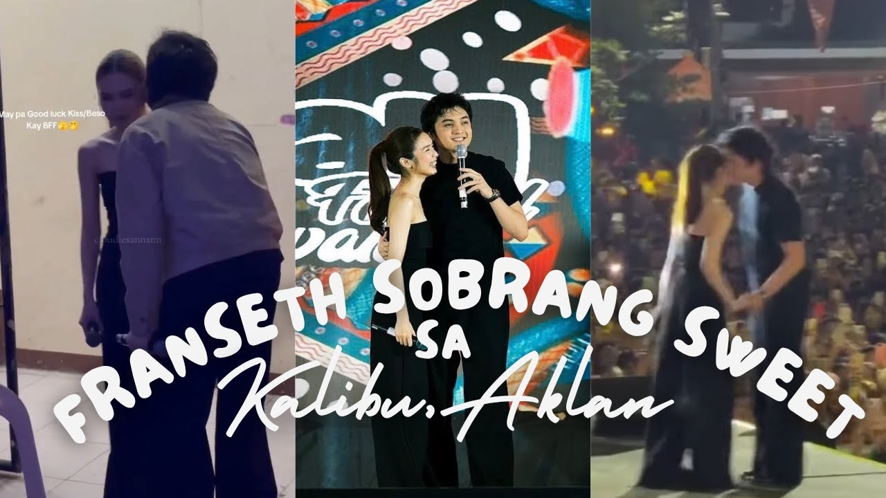Seth Fedelin may pa good luck kiss/beso pa kay francine sa Kalibu, Aklan after mag perform