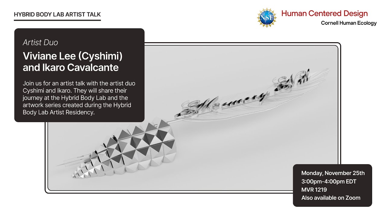 Hybrid Body Lab Artist Residency 2024 Viviane Lee (Cyshimi) and Ikaro Cavalcante Artist Talk Nov 25