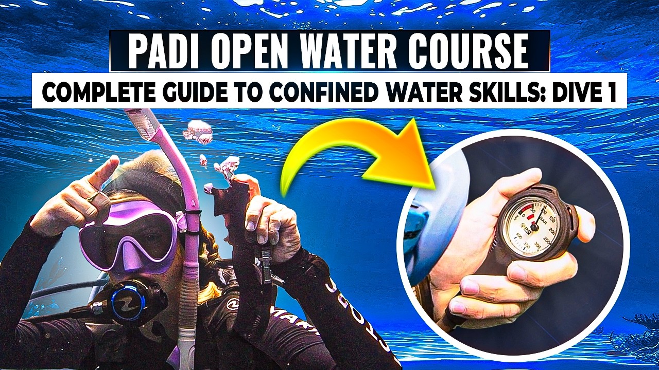 PADI Open Water Course: Dive 1 Confined Water Skills to Become a Better Scuba Diver 🤿 #scubadiving