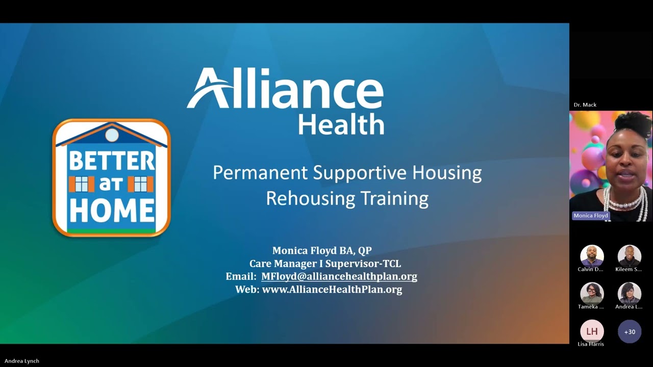 Better at Home: PSH Rehousing Training