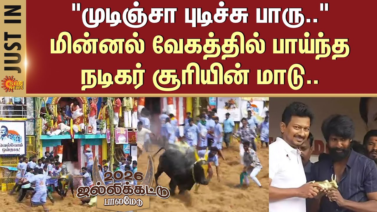 Palamedu Jallikattu -2026 | Actor Soori | Bulls | Players | Madurai | Sun News