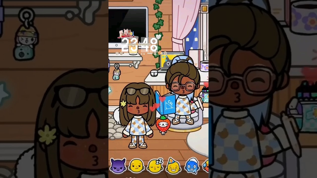 Mom night routine 💗⭐  #tocalifeworld #tocaboca #aesthetic #routine