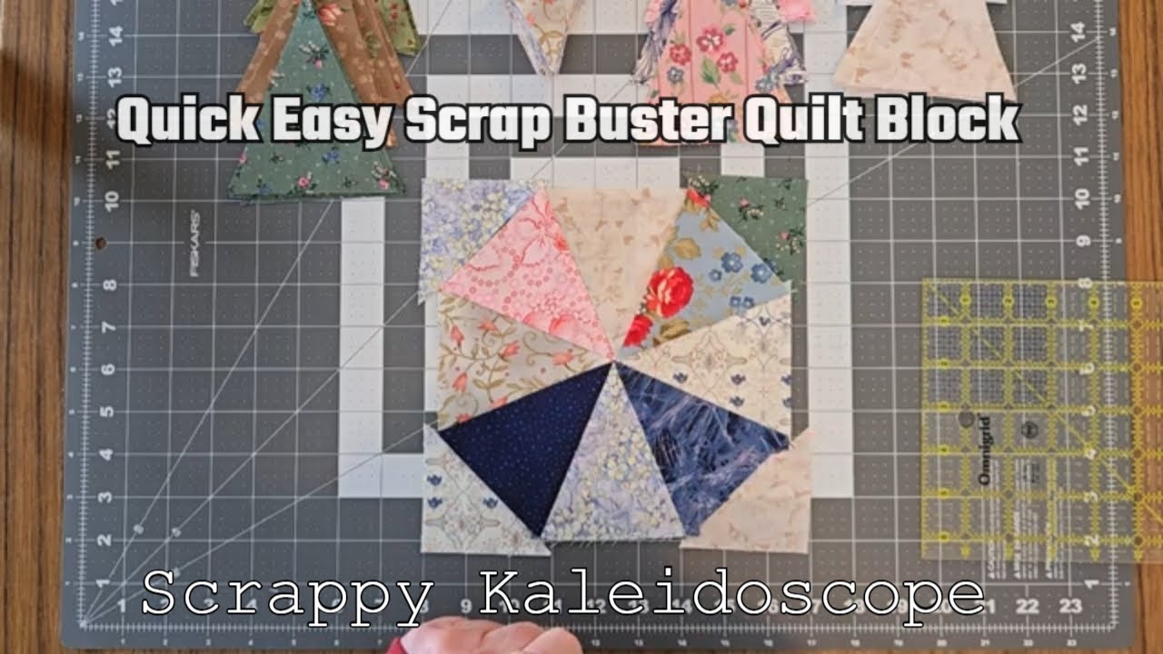 Scrappy Kaleidoscope Quilt Block Construction