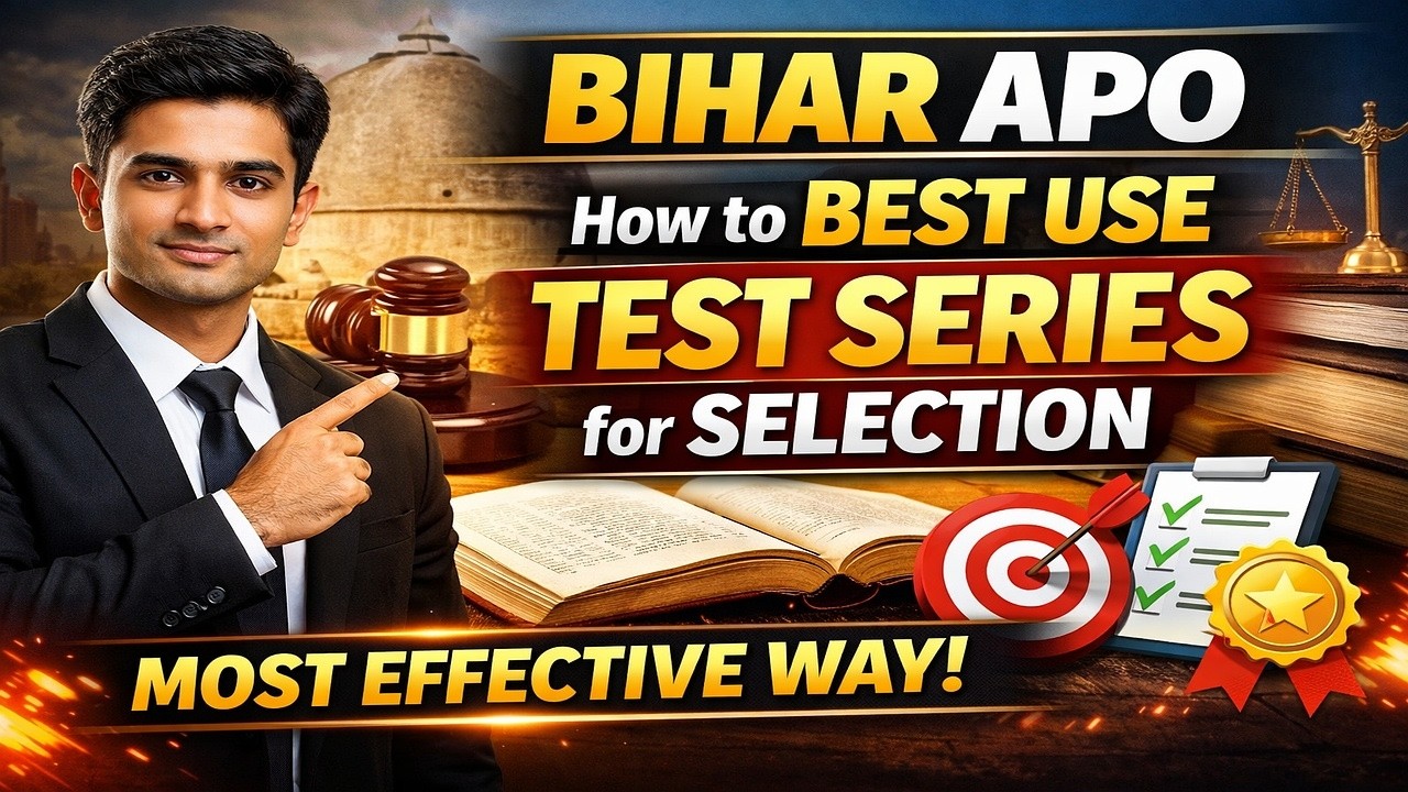 Bihar APO 2026| 300 Vacancy | How to Best Use Test Series Effectively
