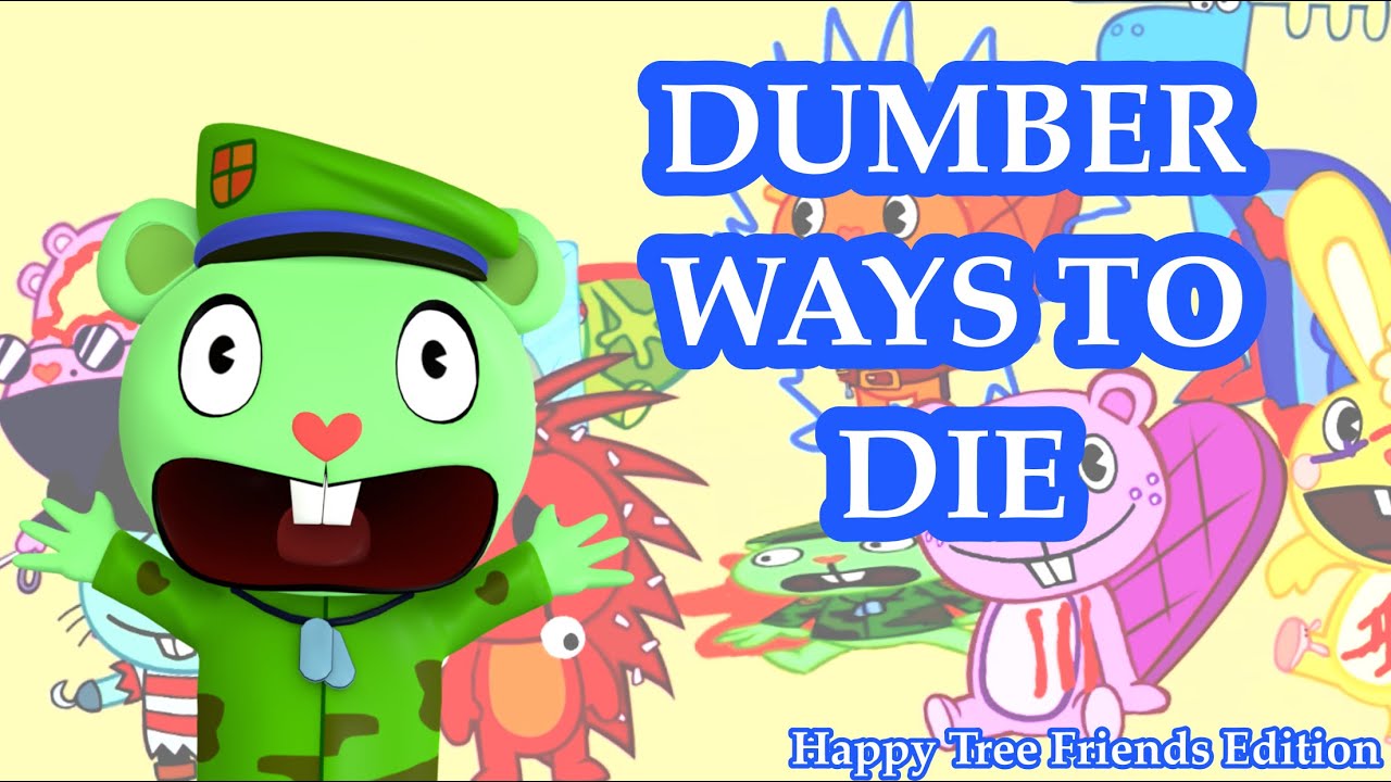 Глупые способы умереть — версия Happy Tree Friends | Смешные видео с глупыми способами умереть | ...