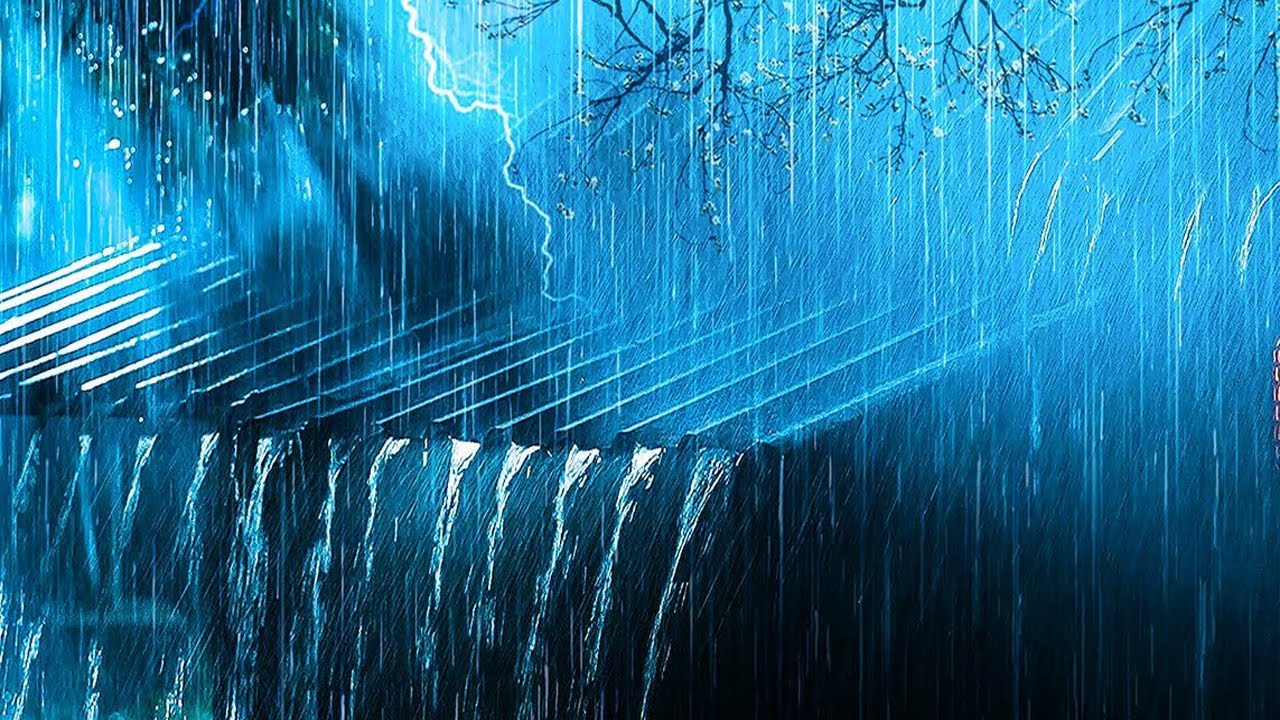 Fall Asleep in Just 3 Minutes with Torrential Rain & Powerful Thunder on a Tin Roof in the Forest 🌧️