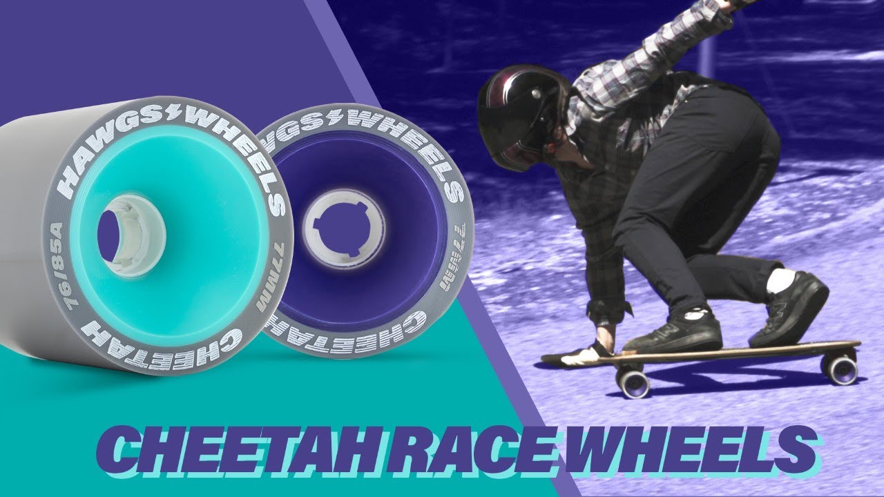 Cheetahs - Dual Durometer Downhill Skateboard Wheels by Hawgs