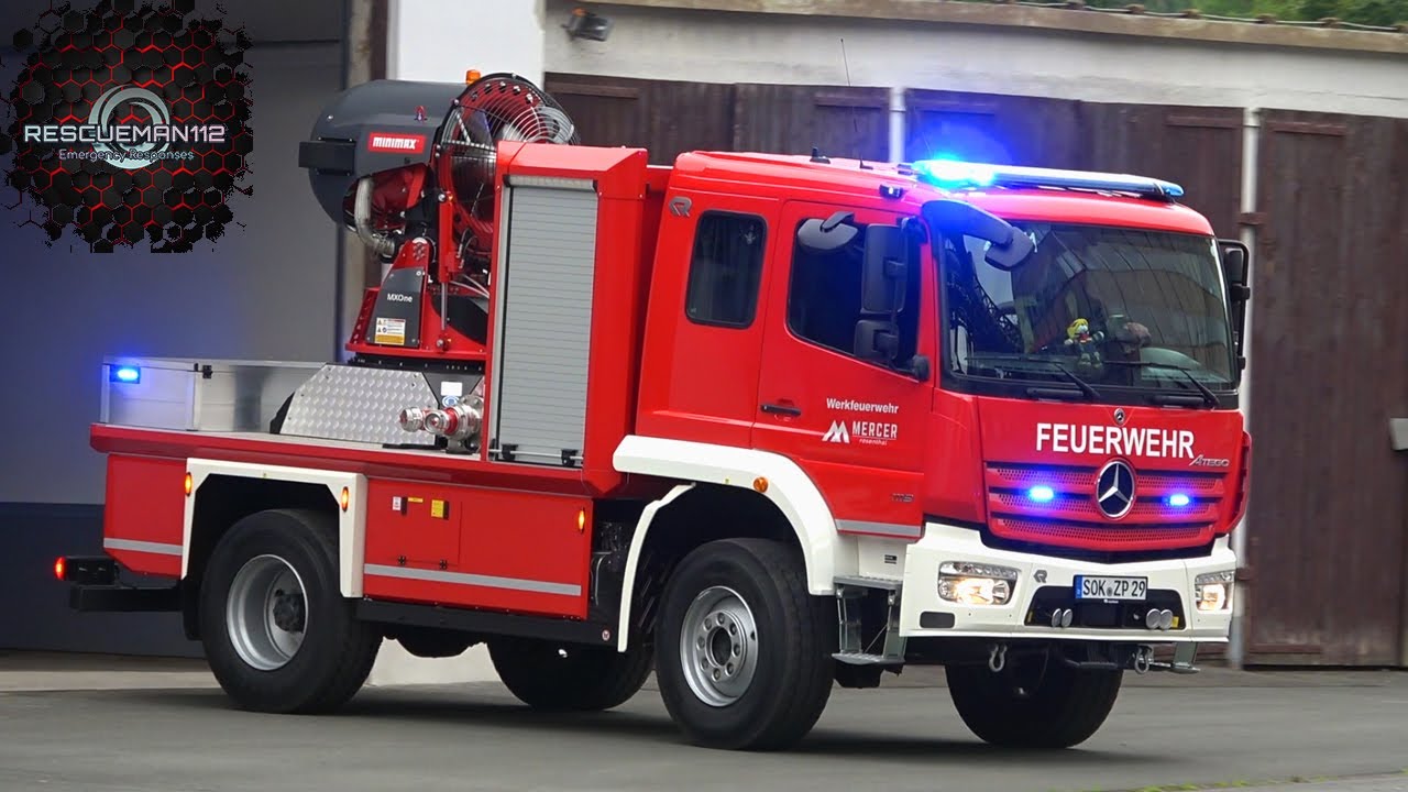🚨 Neues Turbinenlöschfahrzeug (TU-LF) Werkfeuerwehr Mercer Rosenthal GmbH 🚨