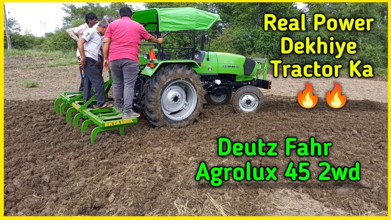 Bahot hi बढ़िया ट्रैक्टर का demo🔥  | Deutz Fahr Agrolux 45 2wd With 11tine Cultivator | DEUTZ FAHR |