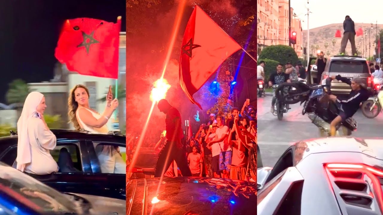 Morocco Fans Wild Celebrations After Winning Against Netherlands Around The World