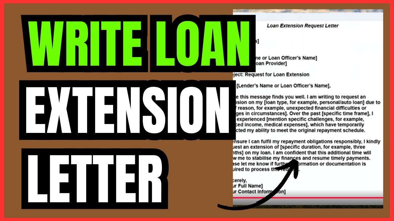 How to Write a Loan Extension Request Letter | Easy Step-by-Step Guide