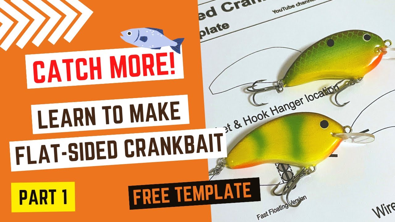 Fishing Lure Making | Part 1, Flat Sided Crankbait, Free Downloadable Template