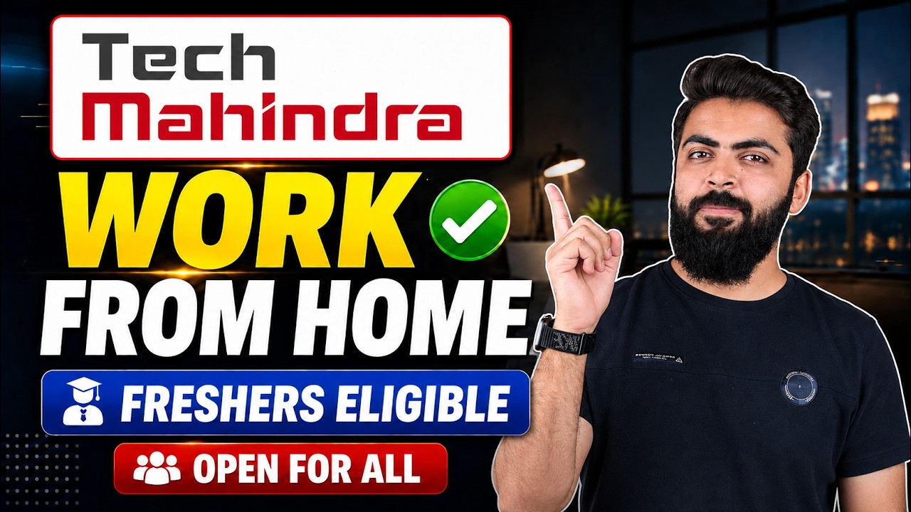 Tech Mahindra Work From Home Latest Job 2026 | 12th Pass | Work From Home Jobs 2026 | WFH Jobs